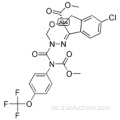 Indeno [1,2-e] [1,3,4] oxadiazin-4a (3H) carbonsäure, 7-Chlor-2,5-dihydro-2 - [[(methoxycarbonyl) [4- (trifluormethoxy) phenyl] amino ] Carbonyl] -, Methylester, (57189027,4aS) - CAS 173584-44-6